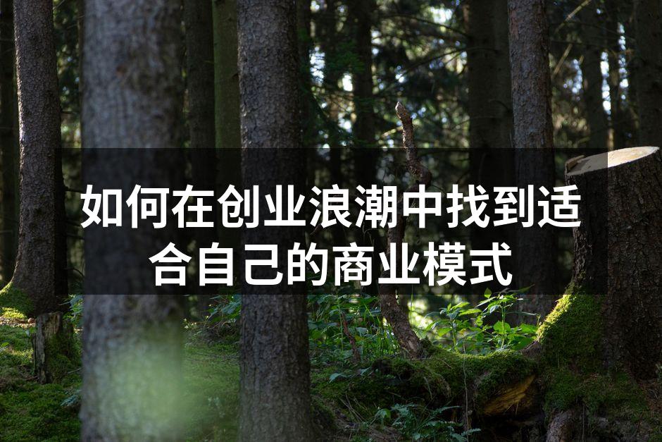 如何在创业浪潮中找到适合自己的商业模式
